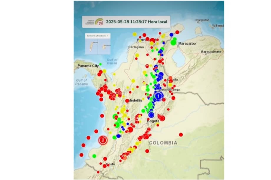 Los dos sismos de más relevancia ocurrieron en Los Santos y en el océano Pacífico.