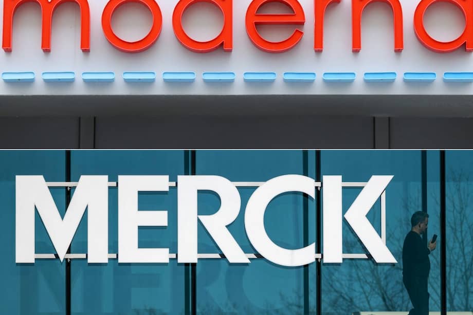Las farmacéuticas estadounidenses Merck y Moderna anunciaron el 19 de agosto de 2026 que un fármaco experimental contra el melanoma —que administra un tratamiento personalizado según el tumor específico de cada paciente— evitó la reaparición del cáncer en un ensayo clínico a gran escala. / Maddie Meyer and SPENCER PLATT / GETTY IMAGES NORTH AMERICA / AFP)