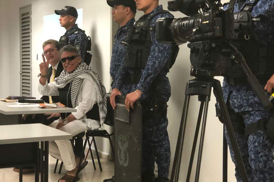 Jesús Santrich fue pedido en extradición por Estados Unidos el año pasado. Sin embargo, esta semana la JEP le concedió la garantía de no extradición. / Cristian Garavito