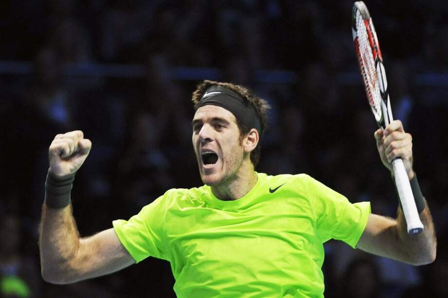 Otro festejo de Del Potro sobre Federer / EFE