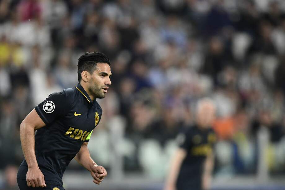 Radamel Falcao, delantero del Mónaco. / AFP