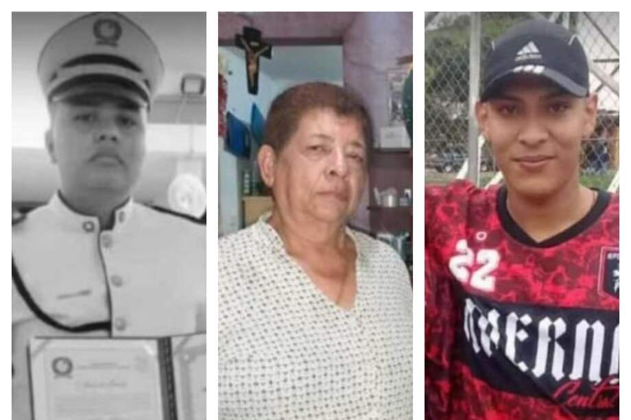 Camilo Andrés Arango, María Jovita Osorio y John Erick Larrahondo, víctimas mortales en el paro nacional.