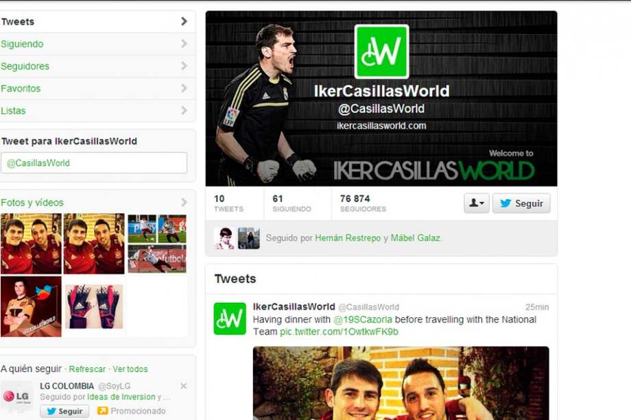 Imagen tomada de twitter.com/CasillasWorld
