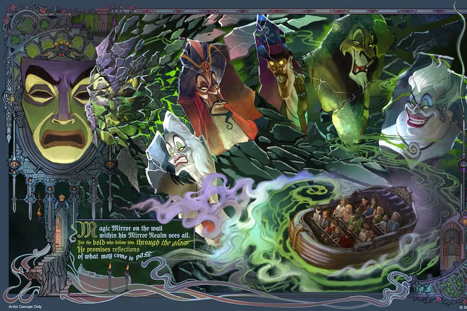 Villains Land, la nueva área de Magic Kingdom, contará con atracciones inspiradas en algunos de los villanos más icónicos de Disney.
