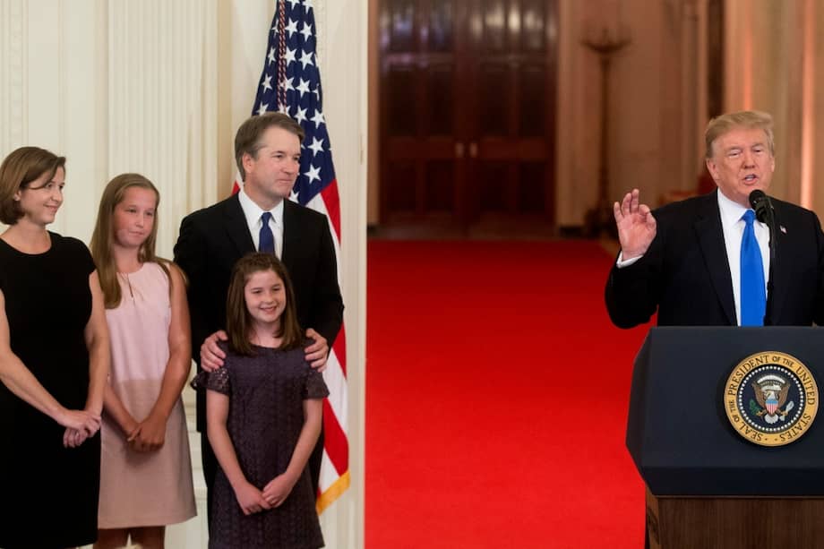 Brett Kavanaugh asistió a la ceremonia con toda su familia. / EFE