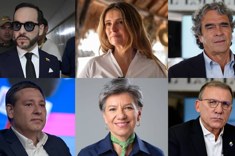 Abelardo de la Espriella; Paloma Valencia; Sergio Fajardo; Mauricio Lizcano; Claudia López y Roy Barreras.