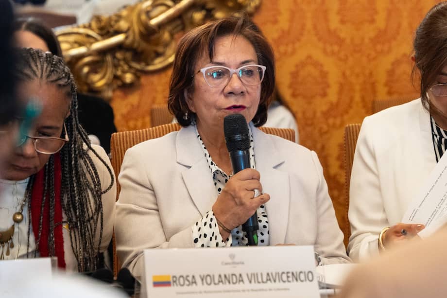 Canciller (e) Rosa Villavicencio.