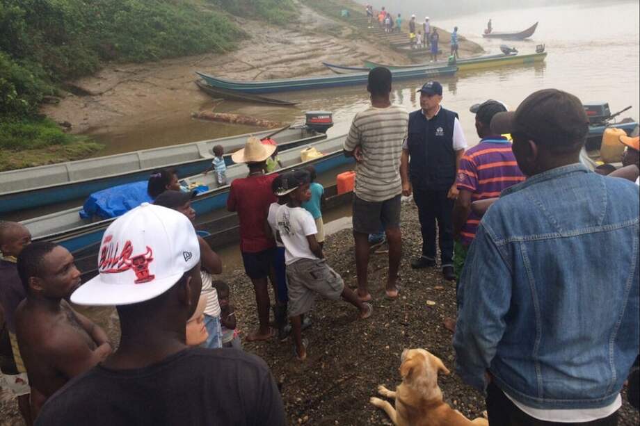las personas desplazadas son afrodescendientes provenientes de las zonas rurales San Agustín, las Juntas y Balsitas. / Cortesía Defensoría del Pueblo