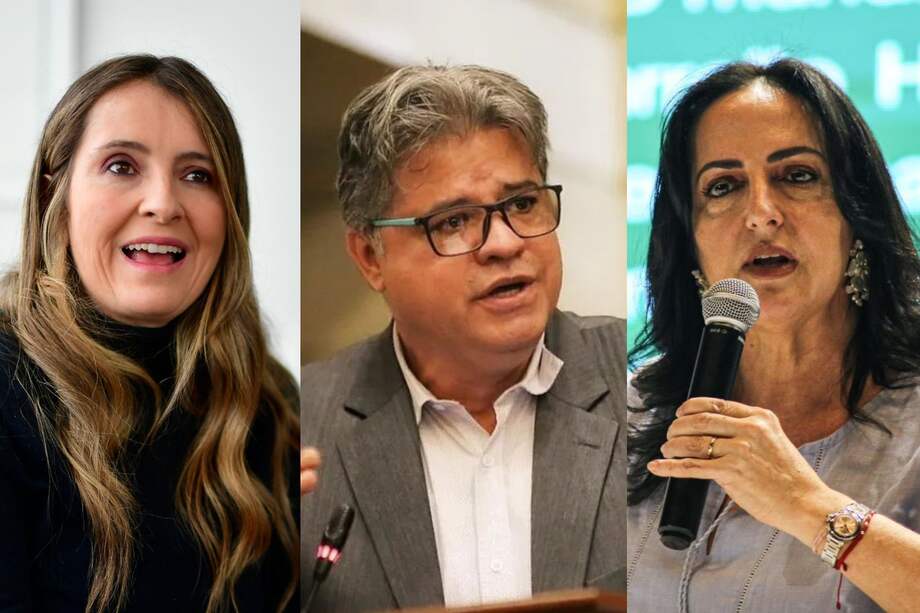 Senadores Paloma Valencia, Wilson Arias y María Fernanda Cabal.