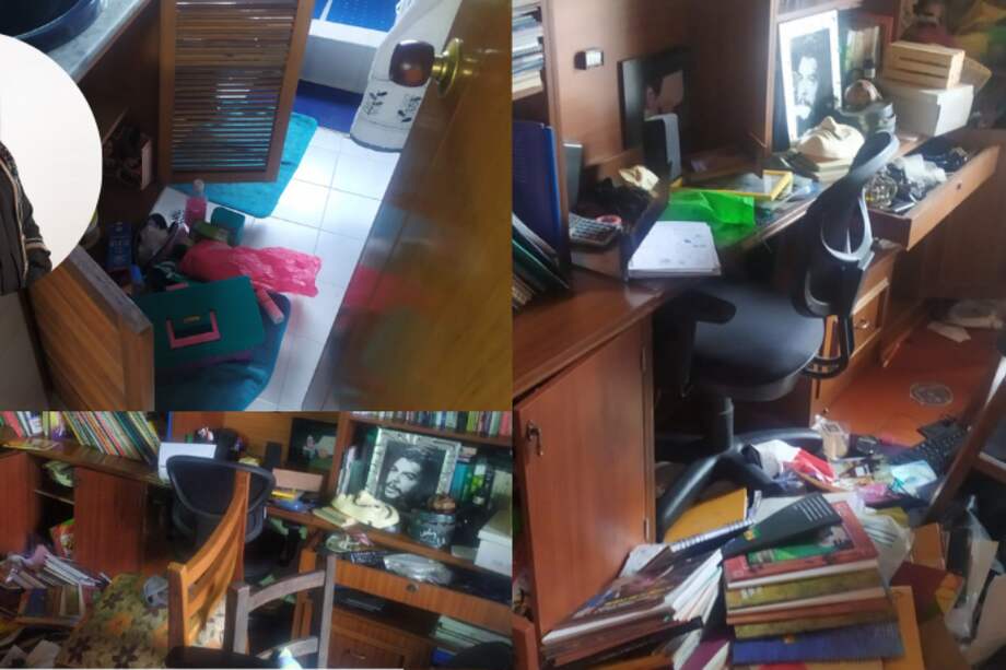 Imágenes de cómo la casa de la abogada Soraya Gutiérrez fue violentada.