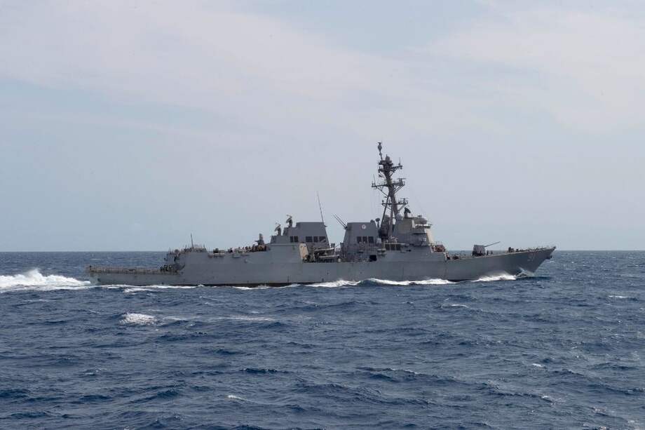 El Comando Sur de Estados Unidos dijo que el 'USS Pinckney', un barco de guerra, opera en la zona del Caribe en el marco de sus operaciones antinarcóticos.