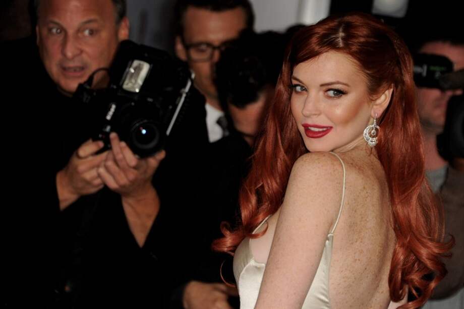 La artista Lindsay Lohan.
