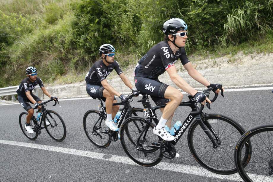 Geraint Thomas, ciclista del equipo Sky. / AFP