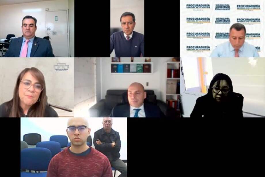 Toma de la audiencia de medida de aseguramiento. Juan Carlos Suárez, imputado por homicidio agravado por la muerte del estudiante Jaime Esteban Moreno.