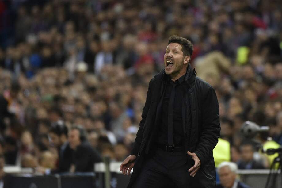 Diego Simeone, técnico del Atlético de Madrid. / AFP