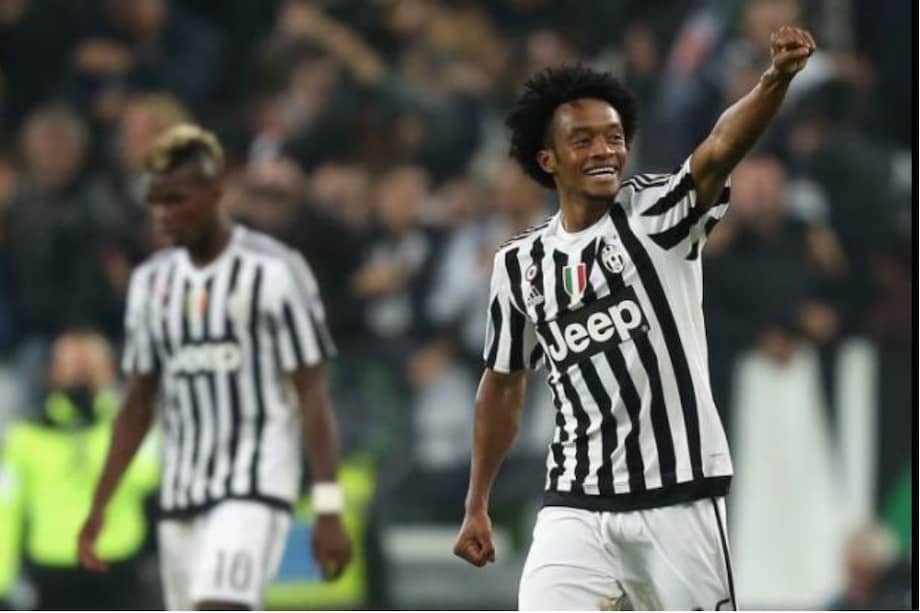 El jugador colombiano Juan Guillermo Cuadrado en uno de los encuentros que ha disputado con Juventus.