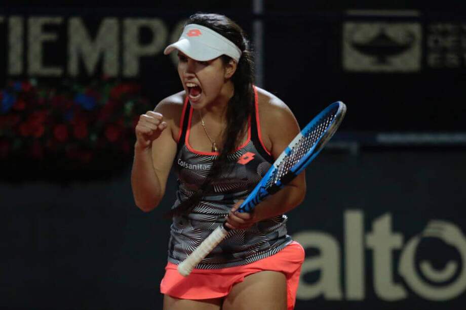 María Camila Osorio, tenista colombiana, ocho del ránquin mundial femenino juvenil. / El Espectador