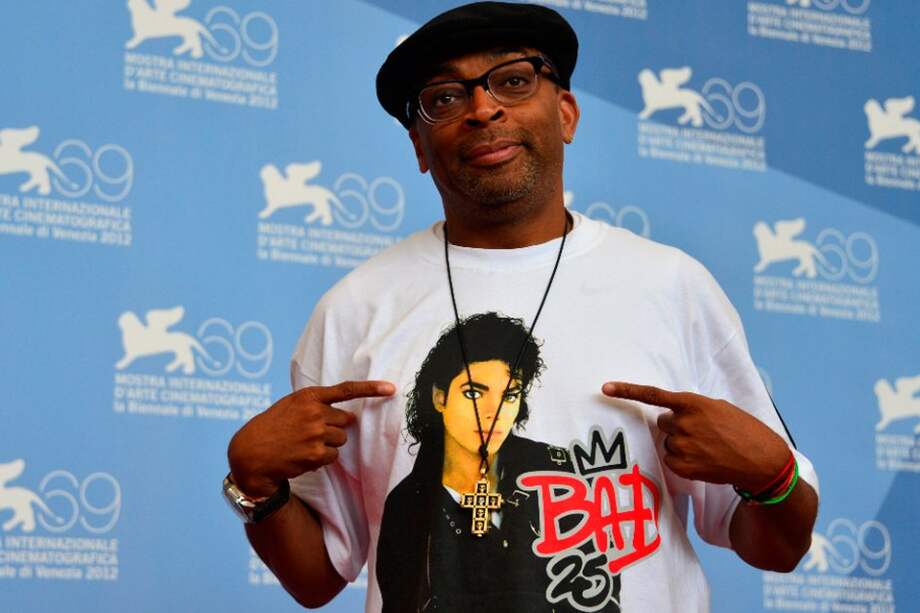 El director estadounidense Spike Lee presenta su documental "Bad 25" en el Festival de Cine de Venecia 2012. / Afp.