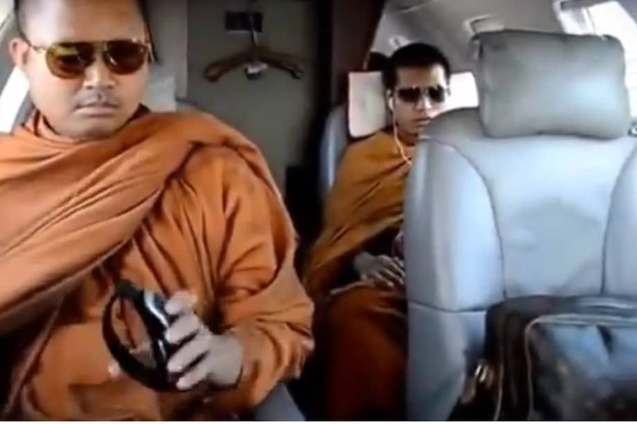 Captura de pantalla del video publicado en Youtube que desató la más reciente polémica en contra de los monjes budistas.