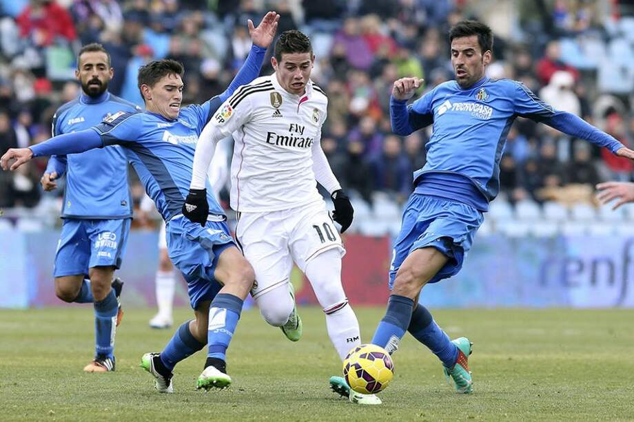 James Rodríguez, mediocampista colombiano del Real Madrid.//AFP