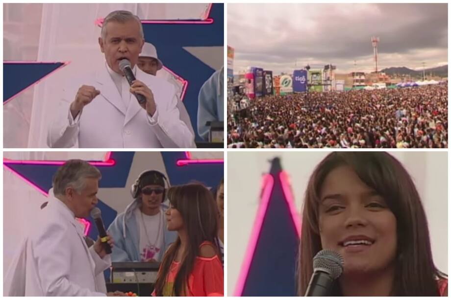 Esta presentación fue en el concierto 208 de la gira del Show de las Estrellas. La artista cantó después de Jorge Velosa.