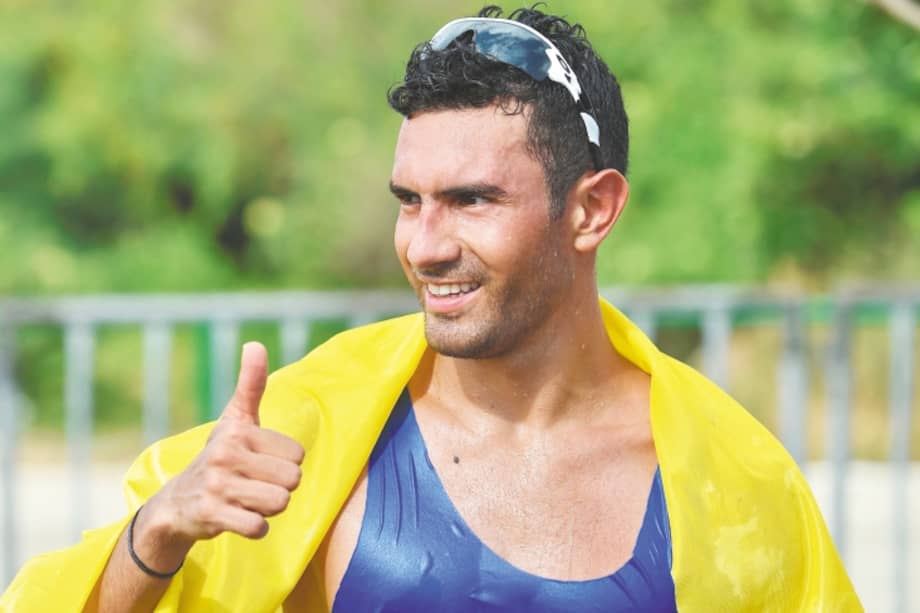 El atleta huilense fue campeón del mundo el año pasado en el evento que se llevó a cabo en Londres, Inglaterra. / AFP