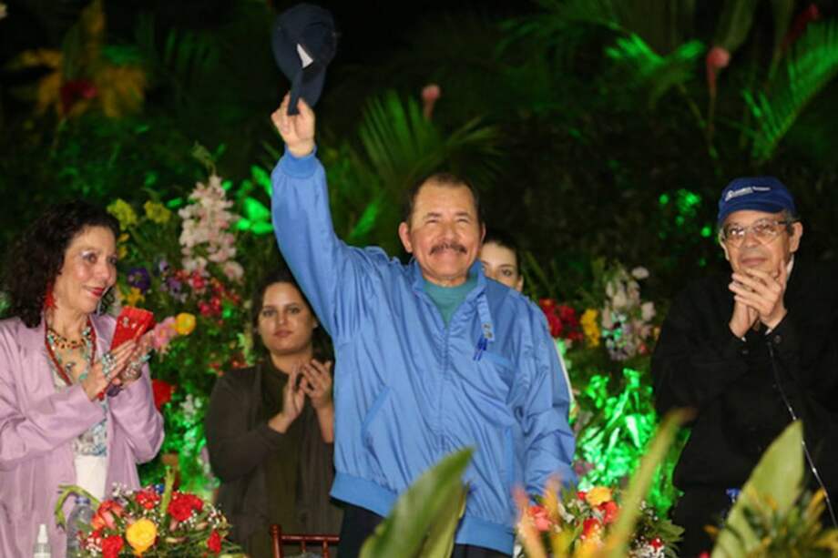 El presidente de Nicaragua, Daniel Ortega, durante un evento de su partido en junio pasado. / EFE