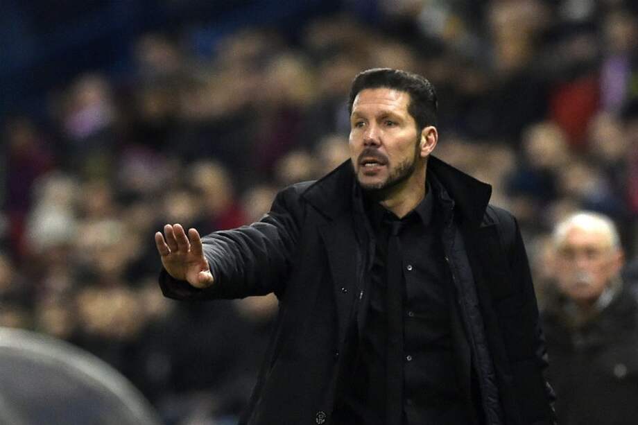 Diego Simeone, técnico del Atlético de Madrid. Foto: AFP