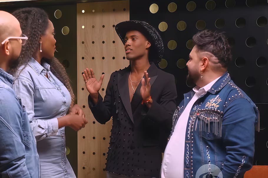 Sergio David, Camille, Keylel y Maelo, integrantes del equipo Flow Session en 'A otro nivel' (Caracol Televisión, 2026).
