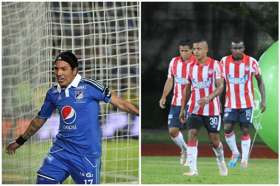 El delantero de Millonarios, Dayro Moreno, es el máximo artillero de la Liga Postobón, con 13 anotaciones. /Gustavo Torrijos. Édinson Toloza se ha convertido en el jugador más destacado del Júnior de Barranquilla./ Luis Benavides