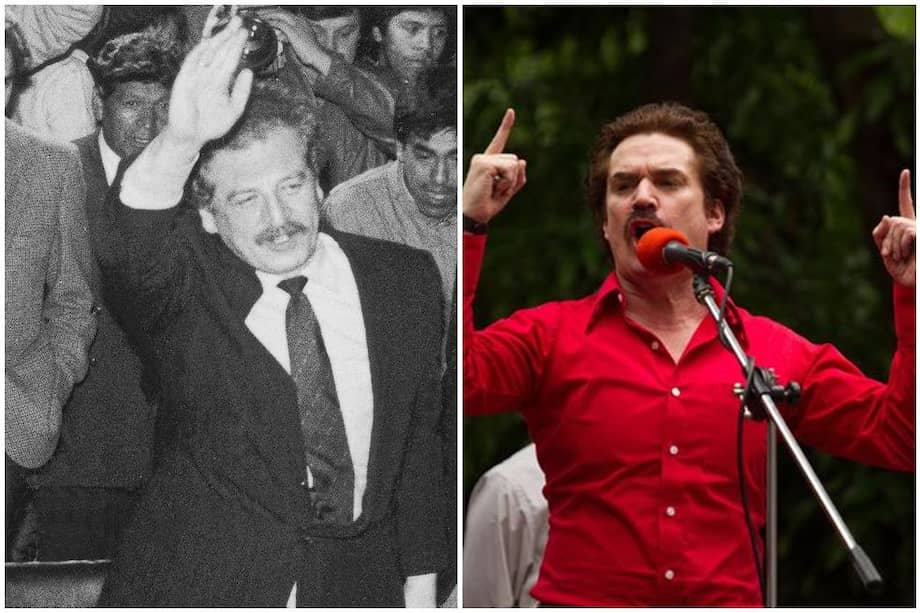 El actor Nicolás Montero (der.) interpreta al excandidato presidencial Luis Carlos Galán en la serie.