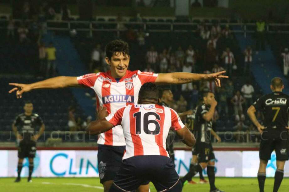 Roberto Ovelar marcó el primer gol del Júnior en el Metropolitano. / Junior FC