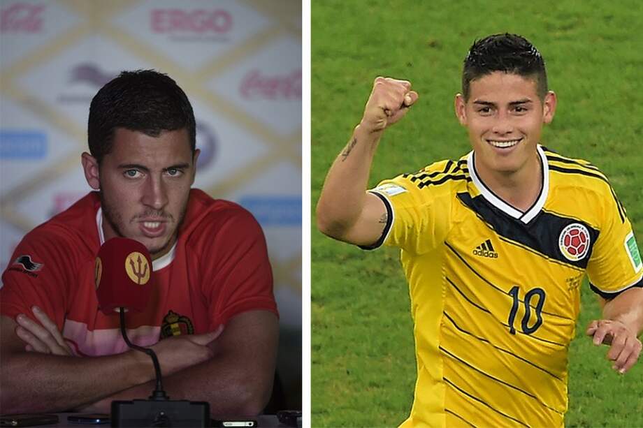 El belga Hazard alaba a James Rodríguez