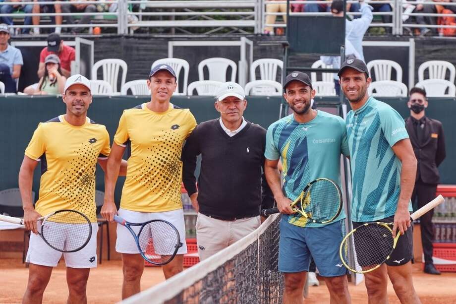 Cabal y Farah se midieron a Alejandro González y Alejandro Falla // Prensa Jumbo.