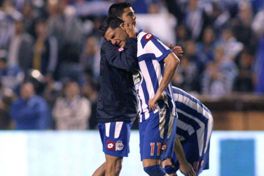 El Deportivo La Coruña de Abel Aguilar descendió