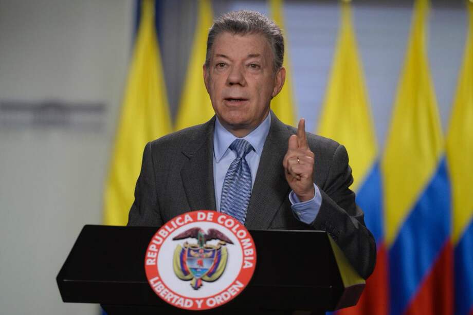 El presidente Juan Manuel Santos pidió a los colombianos ejercer el derecho al voto libres de presiones políticas. / SIG