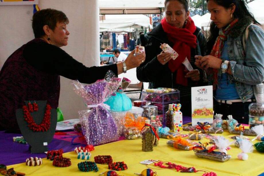 Vendedores informales de Bogotá.