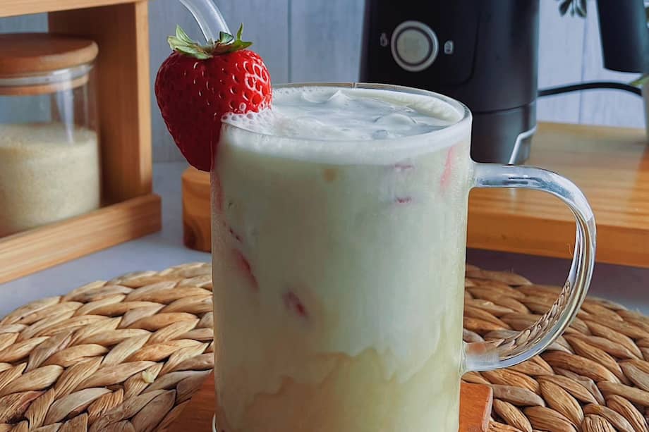 Disfruta este matcha latte a cualquier hora del día. ¡Exquisito para el paladar!