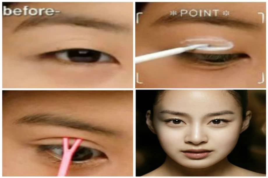 En China pegan los párpados para lucir un ojo más grande