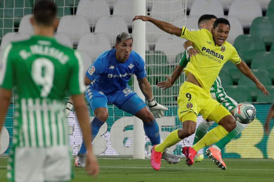 El delantero de Villarreal sigue siendo figura tras el regreso de la liga española. /EFE