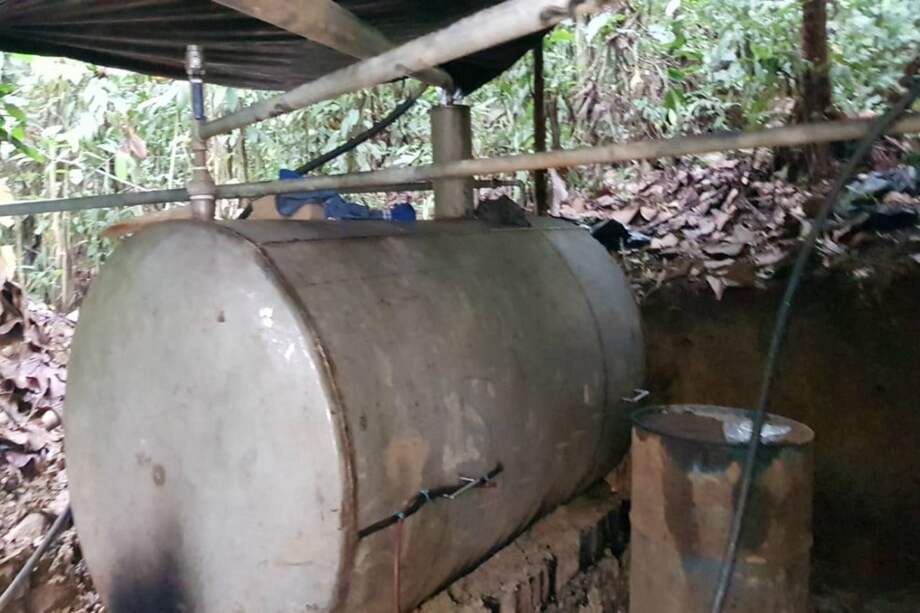 En total han sido 1.050 laboratorios destruidos en lo corrido de 2018. / Cortesía Ejército Nacional.