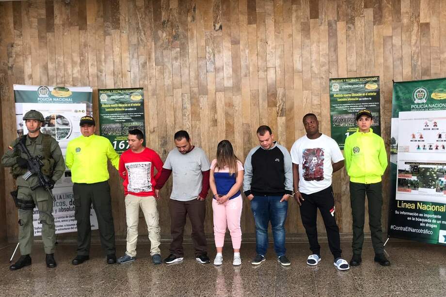 Las capturas fueron en los municipios de Dabeiba, Carepa y Chigorodó, en el departamento de Antioquia. / Cortesía Policía Antinarcóticos