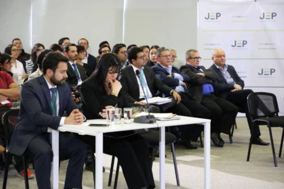 El viernes pasado la dirigencia de la Farc asistió a la primera diligencia judicial de la JEP. / Archivo-El Espectador