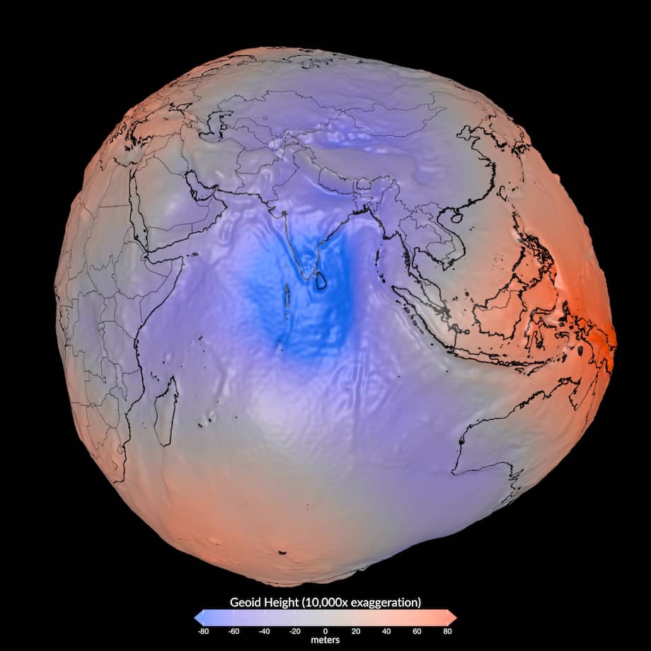 ¿Es esta la verdadera forma de la Tierra? NASA revela visualización del geoide terrestre