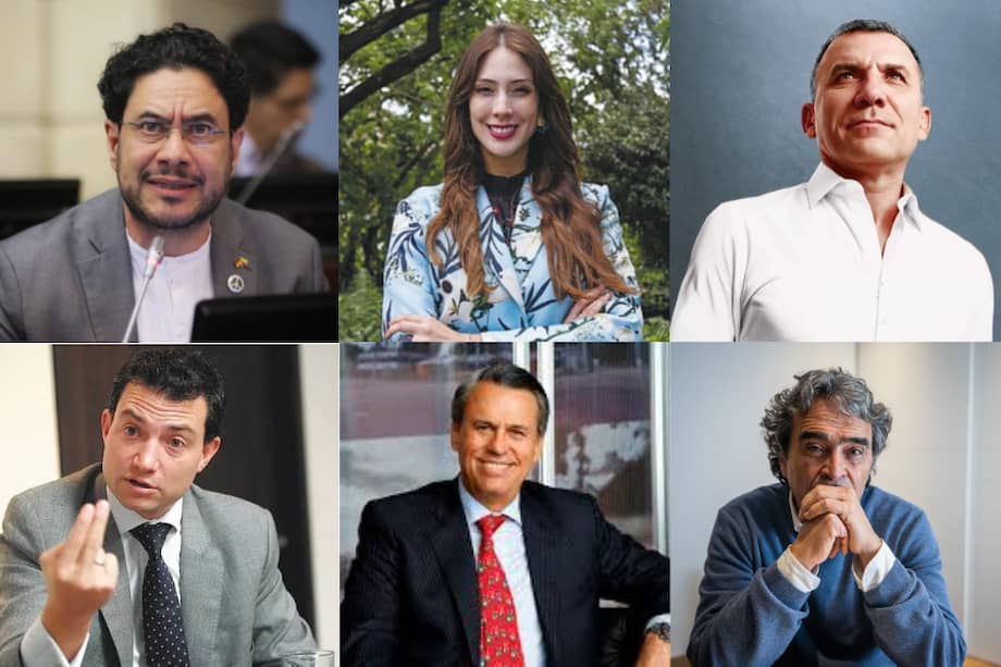 Iván Cepeda, Diana Osorio, Roy Barreras, Felipe Córdoba, Rubén Lizarralde y Sergio Fajardo.