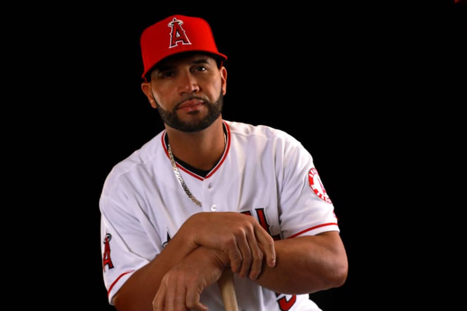 Albert Pujols, primera base y bateador designado de los Angeles Angels. / AFP