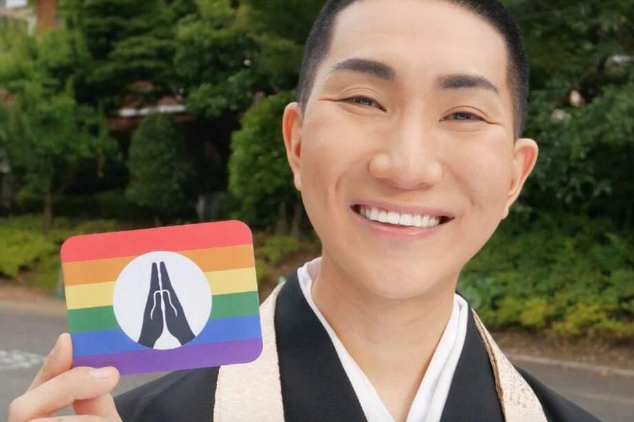 Foto de la cuenta de Instagram del monje budista Kodo Nishimura.