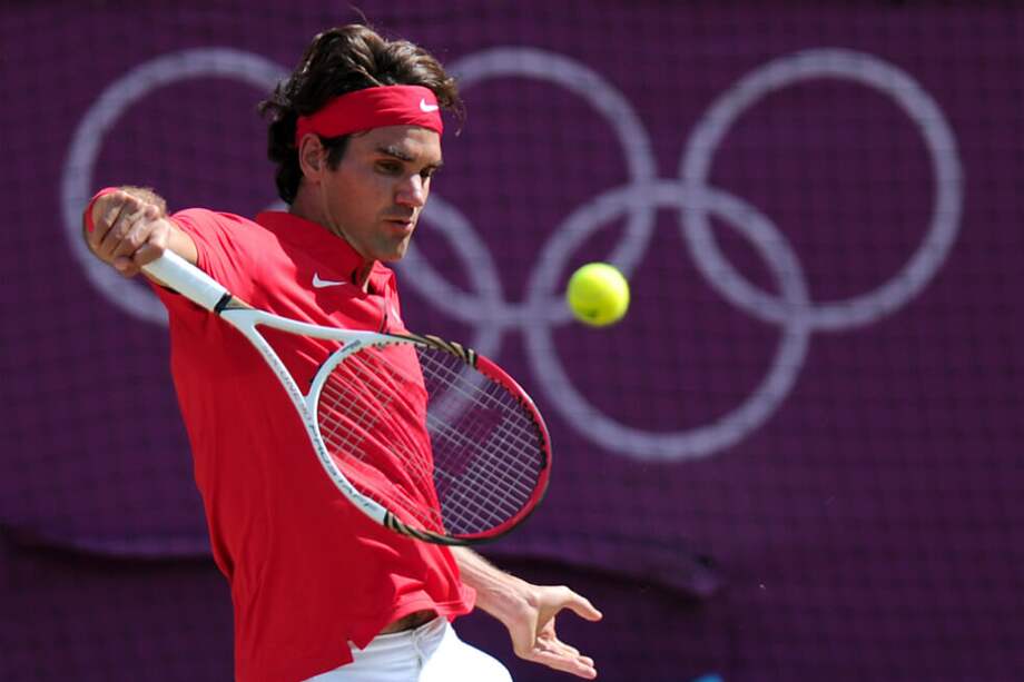 Federer, durante los Juegos Olímpicos de Londres 2012. / AFP