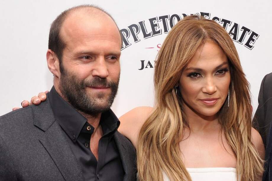Jason Statham y Jennifer Lopez en el estreno de "Parker".