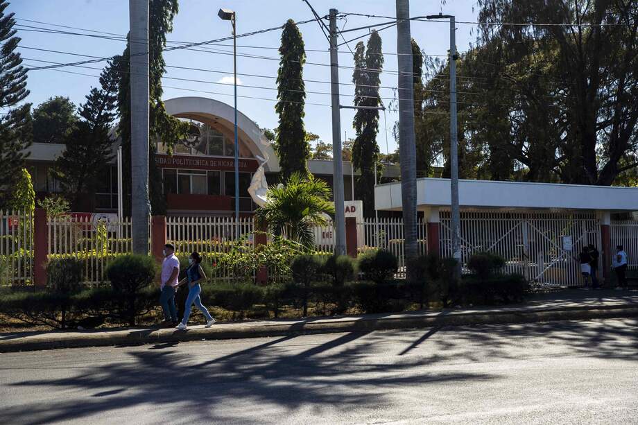 Fotografía de las instalaciones de la Universidad Politécnica de Nicaragua, Upoli. A este centro estudiantil le fue cancelada su licencia de operación.